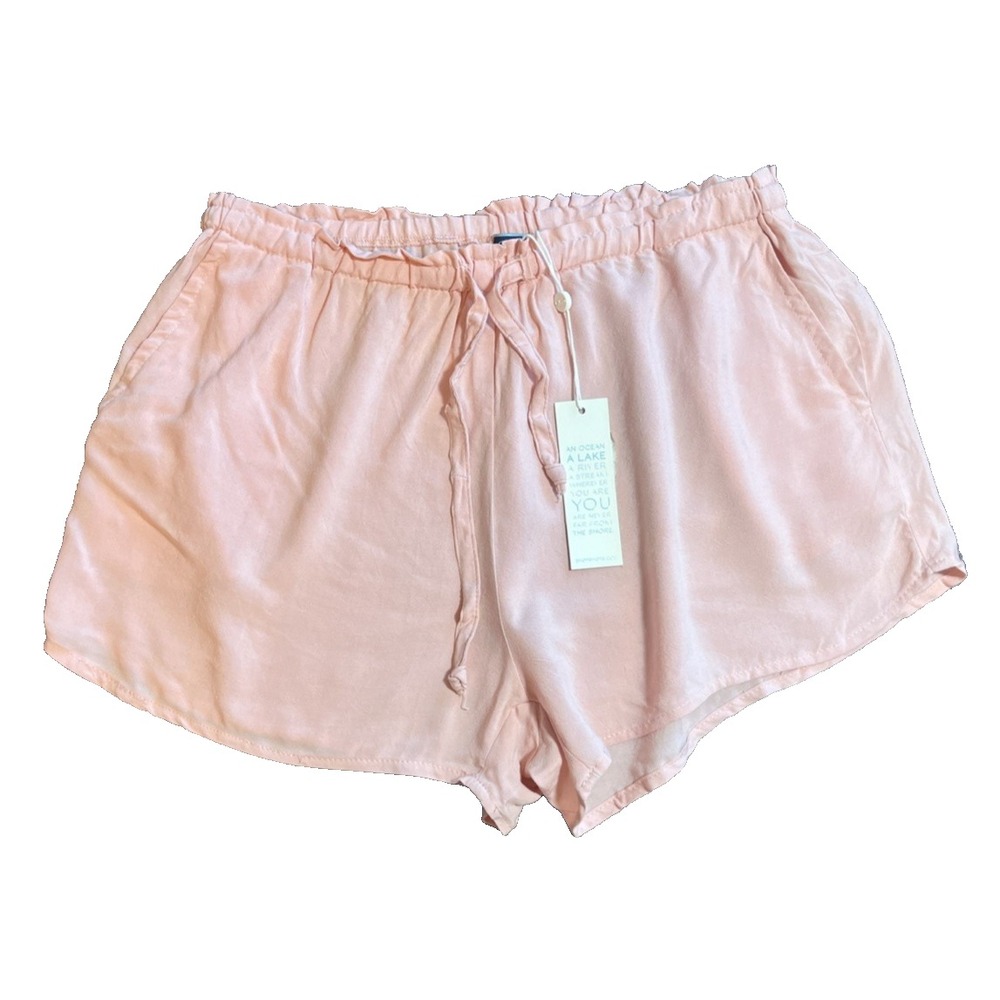 Shore Brand 3" Shorts Womens M 100% Rayon Peach Resort Wear NEW